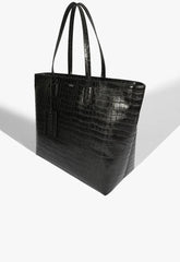BOLSA GRANDE SHOPPING CROCO PRETA S 50015 0766 0004 SCHUTZ